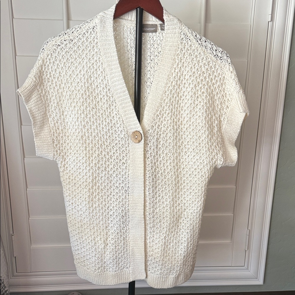 Croft & Barrow Women's Cream Cardigan Sweater